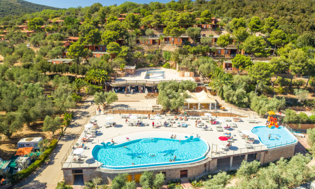 Camping Gitavillage Talamone Toscane bovenaanzicht