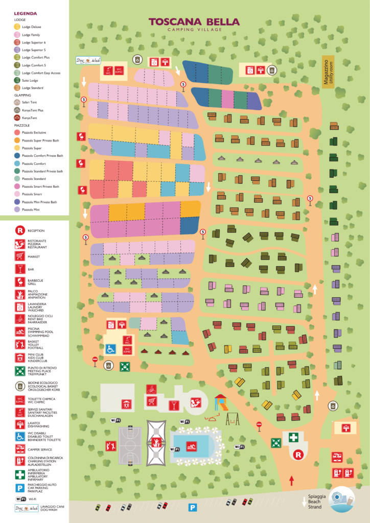 Plattegrond van Camping Toscana Bella Village