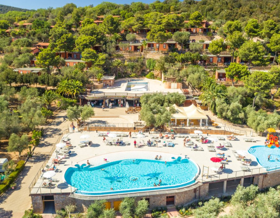 Camping Gitavillage Talamone Toscane bovenaanzicht